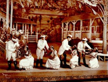 A Scene from Act I of "The Cingalee"
