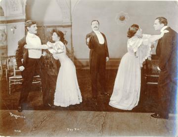 A Scene from Act I of "The Pit"
